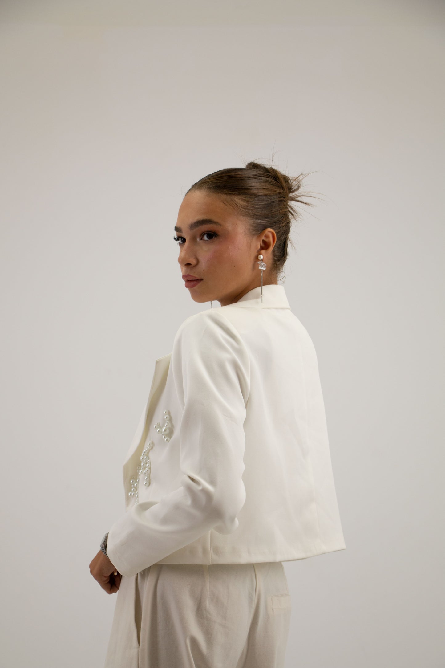 Elara's Pearly Blazer